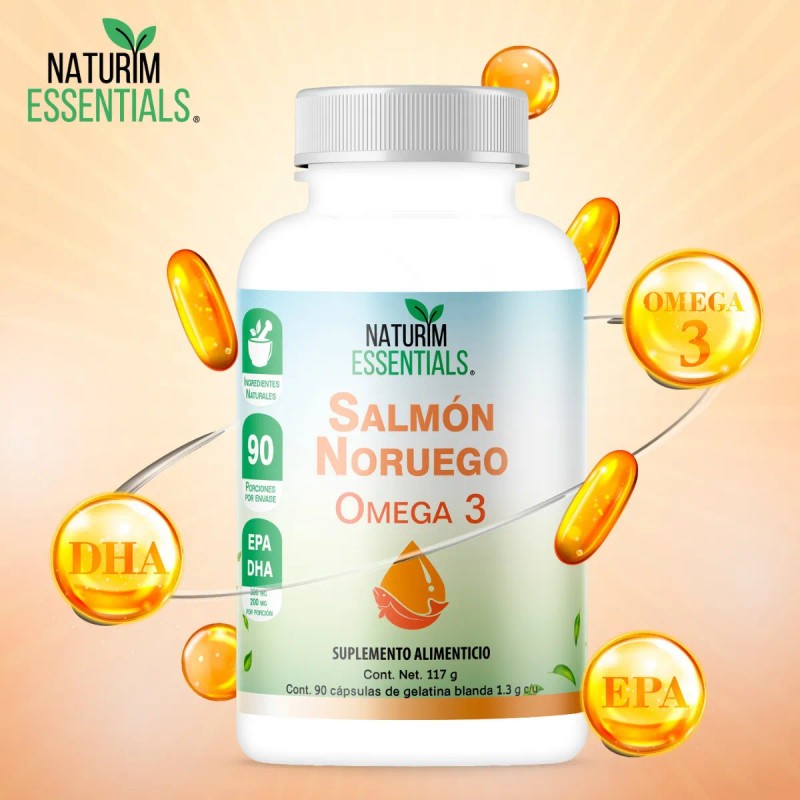 Omega 3 Aceite De Salmón Naturim Essentials 270 Cápsulas Gel