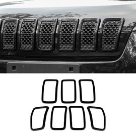 JeCar for Jeep Cherokee Grill Inserts, Front Grille Inserts for 2019-2020 Jeep Cherokee (Black)