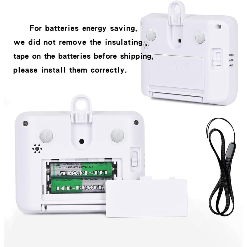 4 Channels Digital Kitchen Timer Clock with Large LCD Display,