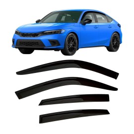 Unbranded 2022-2025 Tape-On Rain Guards for Honda Civic Hatchback
