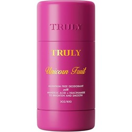 Truly Beauty Unicorn Fruit Desodorante Libre de Aluminio para Mujeres Con Aroma de Algodón de Azúcar - Desodorante Natural para Axilas Más Brillantes y Suaves - 3 Oz