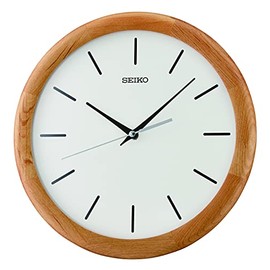 Seiko Clock, Wood, Brown, Standard