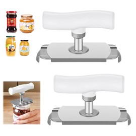 Effortless Arthritis Jar Opener, Manual Can Opener, Screw Lid Opener, Adjustable Can Opener, Seniors, for Family, Picnic, Business, Pack of 2