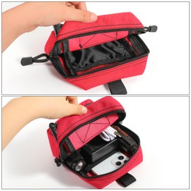 FRTKK 2 Pack Molle Pouches - Tactical Compact Water-Resistant EDC Pouch Bag Small Utility Pouch