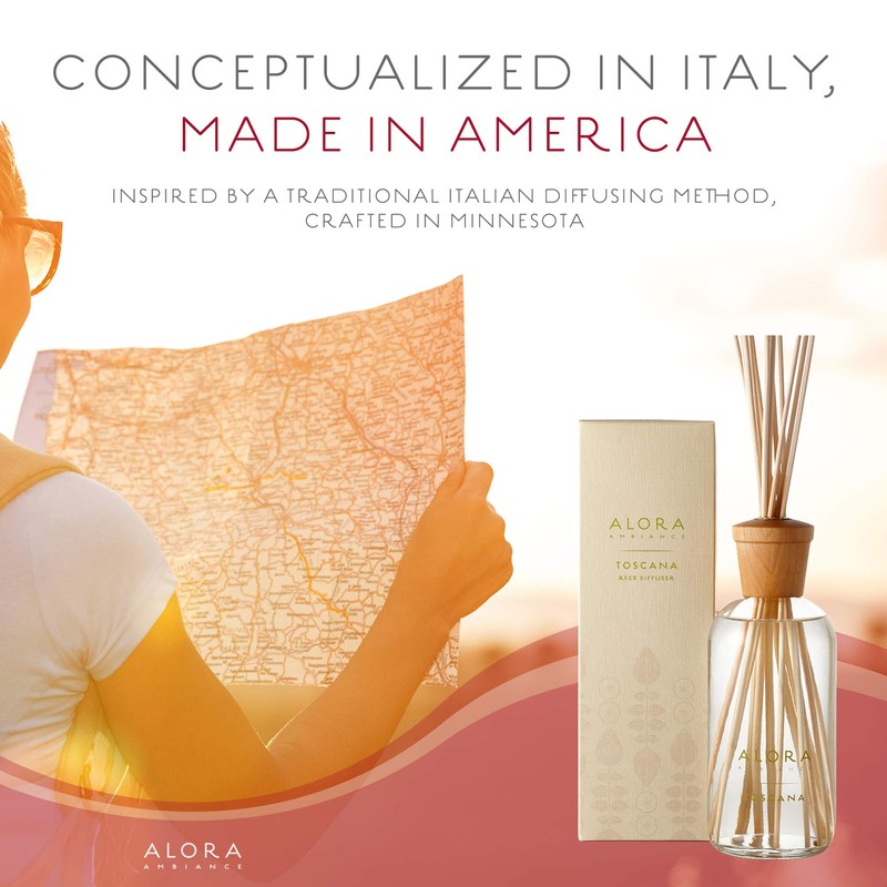 Toscana Reed Diffuser 16oz diffuser by Alora Ambiance