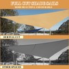 Cool Area Sun Shade Sail 10x10x10FT Triangle Shade Canopy Outdoor