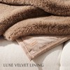 EVERGRACEHOME Luxury Soft Faux Chinchilla Fur Throw Blanket for Couch,