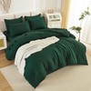 Litanika California King Comforter Set Dark Emerald Green - 7