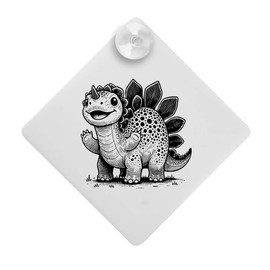 'Happy Baby Stegosaurus' Suction Cup Car Window Sign (CG00028236)