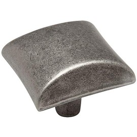 10 Pack - Cosmas 6262WN Weathered Nickel Modern Cabinet Hardware Knob - 1-1/16" Inch Square