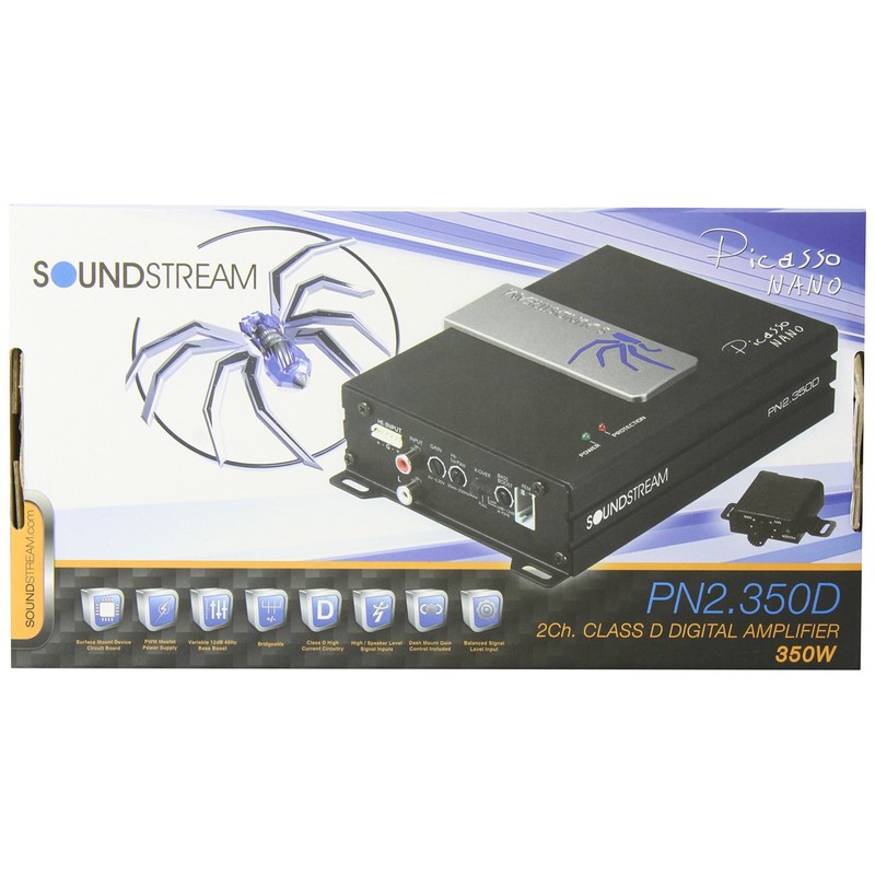 Soundstream PN2.350D 350W 2-Channel Picasso Nano Class D Amplifier
