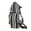 Handwoven Nepalese Front Pocket Hippy Style Cotton Backpack (Black &