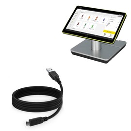 BoxWave Cable Compatible with Nayax Nova 116 Flip - DirectSync - USB 3.0 A to USB 3.1 Type C, USB C Charge and Sync Cable - 6ft - Black