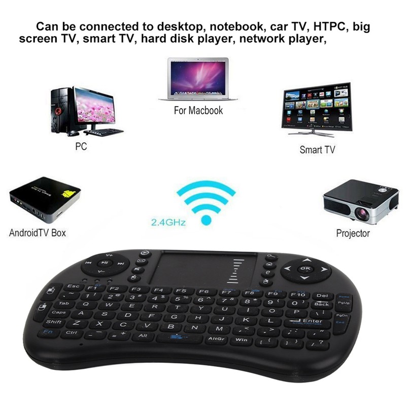 83 QWERTY Keyboard Keys 2.4GHz Wireless Mouse Remote Multifunction Mini