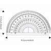 Math Protractors, EYLEER 10cm 180 Degrees Protractors Set, Clear Plastic