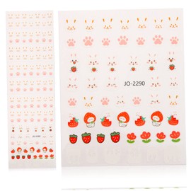 Healvian Easter Bunny Nail Decals 10 Sheets Easter Nail Stickers for Women Girls Australia
