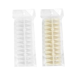 FOMIYES 2 Sets 480pcs False Nail Tips Manicure Practice Pieces False Nails Color Card Template Pointy Almond Fake Nails