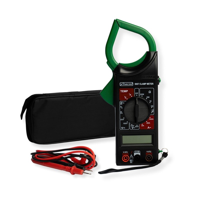 Multimetro Digital Profesional Medidor Corriente Gancho Lion Portatil Estuche Manual