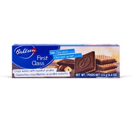 Bahlsen First Class Milk Cookies (12 boxes) - Hazelnut wafers covered in milky European chocolate - 12 boxes