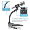 Pyle Desktop Microphone Stand - Universal Tabletop Mic Holder w/