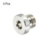 PATIKIL M10*1 Internal Hex Head Pipe Fitting Plug 3pcs Male