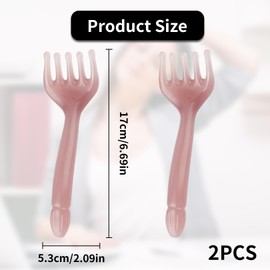 2 Stück Kopfmassage,Gua Sha Kamm,Kopfhaut Massagebürste,Kopfhaut Massagegerät aus Harz,Scalp Massager,Kopfhaut Massage,Kopfmassagegerät,Massagekamm Handheld,für Kopf Nacken Lymphmassage Selbstpflege