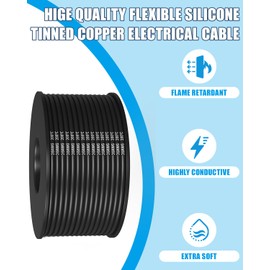 ENERJOUR 26 Gauge Silicone Wire 6 Colors Each Spool 100FT, 26 AWG Ultra Flexible Silicone Stranded Electrical Cable Tinned Copper Hook up Wiring kit for 12V 24V, DIY, Automotive, Battery, 200℃