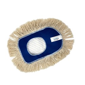 Turkey Creek Essentials 10 Inch x 6.5 Inch Wedge Dust Mop Refill for Industrial, Home & Commercial Use, Washable Natural Cotton for Standard 8" Frame