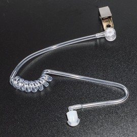 Replacement Clear Acoustic Coil Tube for Retevis Walkie Talkie Earpiece Two Way Radio Headset, Pack of 3