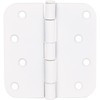 Stone Harbor Hardware 4" Door Hinges, 5/8" Radius Corner, White,