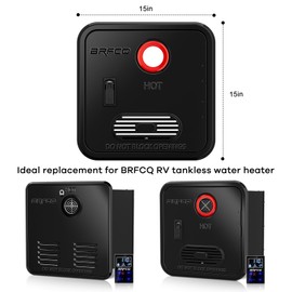 BRFCQ 15 x 15 Inches RV Water Heater Black Door ONLY. Door kit for BRFCQ RV Water Heaters, Alloy Steel