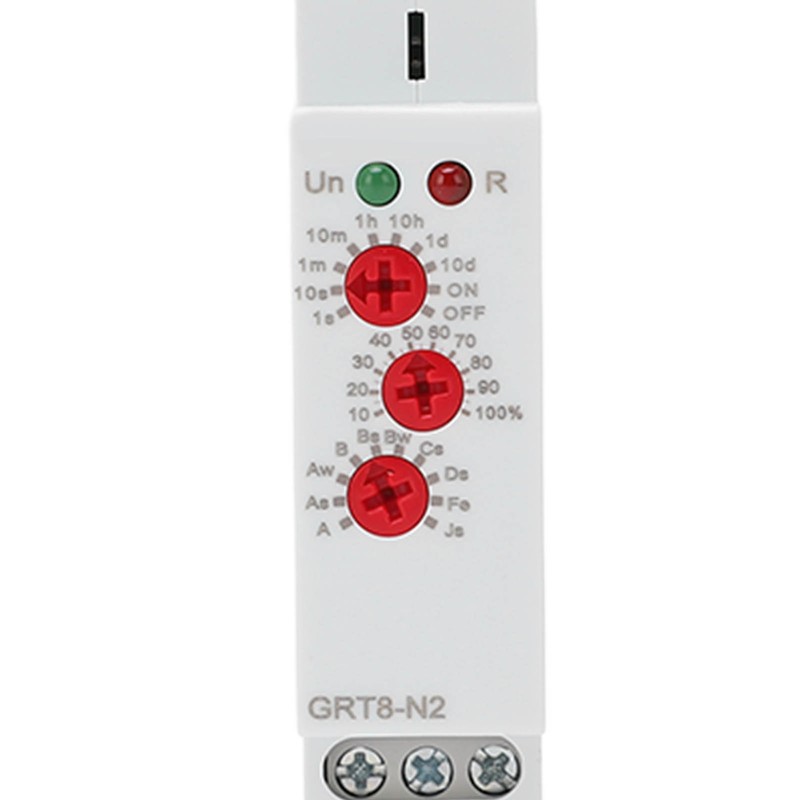 Multifunctional Time Relay LED Indicator Rail Mounting Flame Retardant Delay