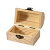 24 Piece Small Wooden Box Unfinished Wooden Treasure Box with
