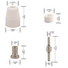 KERUE 60個 PT-31 ニッケルメッキ 拡張エアプラズマ切断ノズル電極消耗品 CUT-40 CUT-50D CT-312に適合