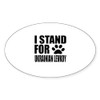 CafePress I Stand for Ukrainian Levkoy Oval Car Bumper Sticker(10-Pack)