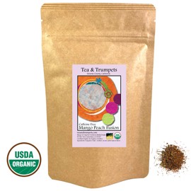 USDA Organic Mango Peach Fusion Loose Leaf Herbal Tea 8 oz
