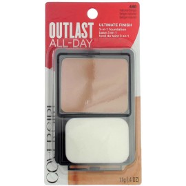 CoverGirl 2 Pack CoverGirl Outlast All-Day Ultimate Finish 3-in-1 Foundation, Natural B...