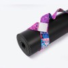 MKKM Yoga Mat Carrying Strap, Adjustable Loops, Pink and Purple