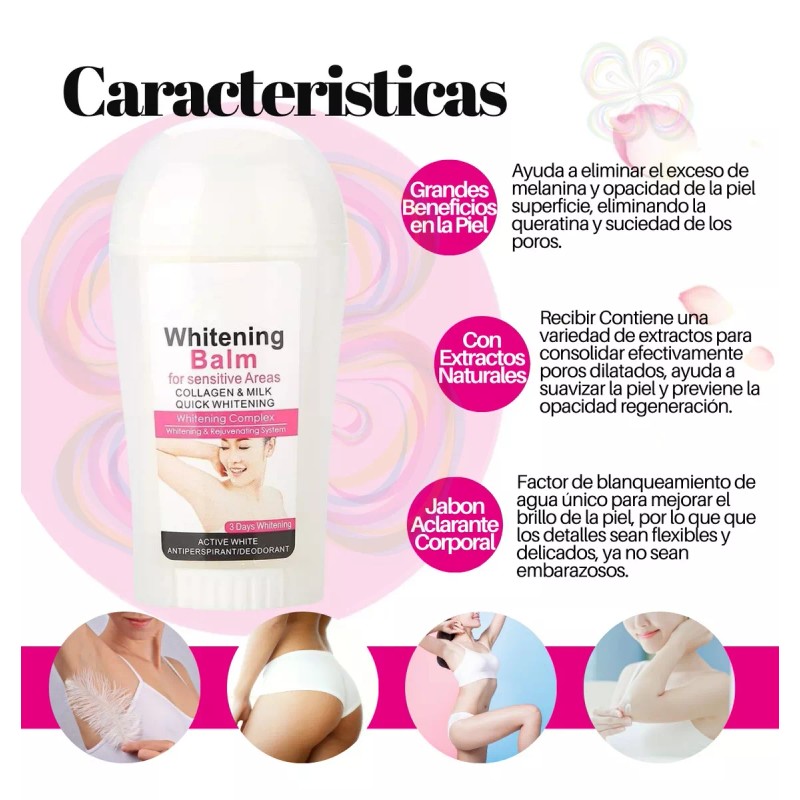 Veraly Kit Desodorante + Gel Limpiador Axilas Rodillas Codos Aichun
