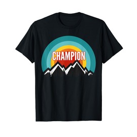 Champion, Vintage Retro Sunset Design T-Shirt
