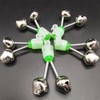CRZQXOUR 15 PCS Silver Fishing Rod Bells Double Bell Green