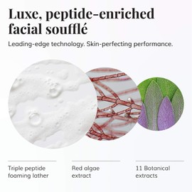 Le Mieux Peptide Foam Cleanser - Age Defying Face Wash with Marine Collagen & 3 Peptides for Glowing Skin, Foaming Cleanser for Dry Skin, No Parabens or Sulfates (6 oz / 180 ml)