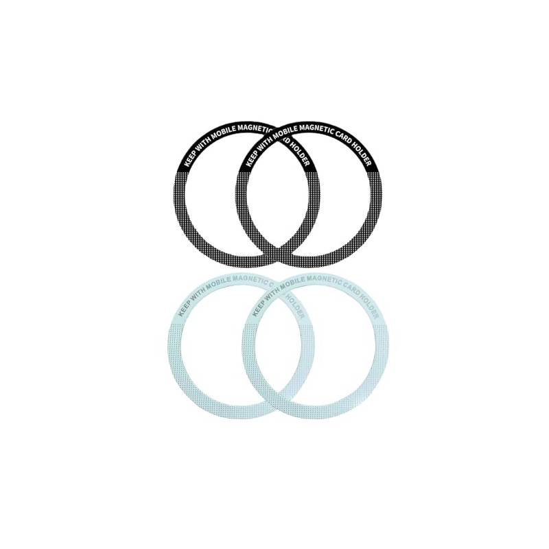usmallbee 4PCS Anillo Magnético, Soporte Celular Auto Cargador para MagSafe,
