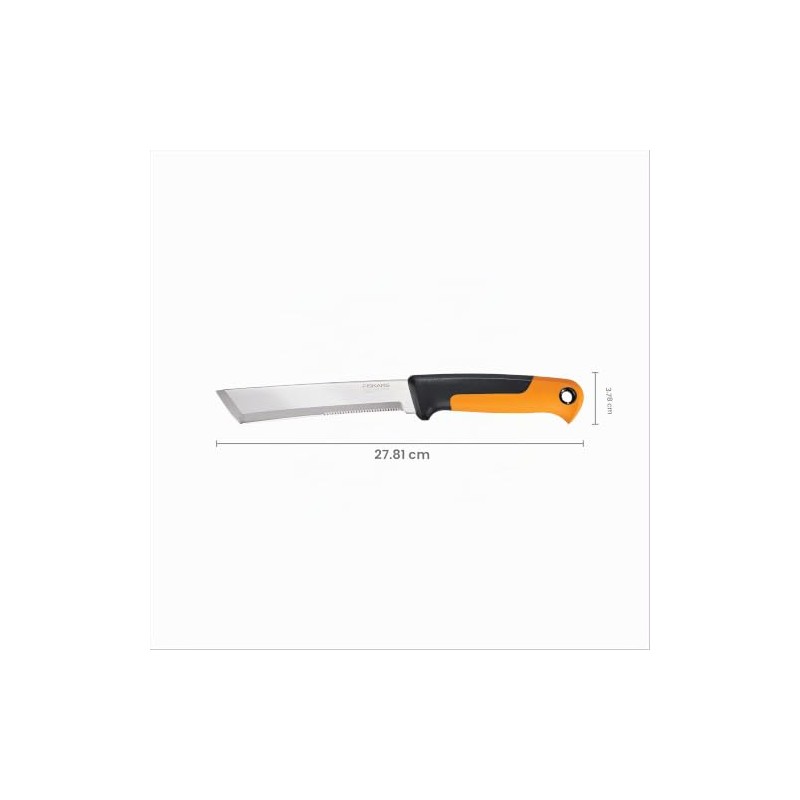 Fiskars - Cuchillo de cosecha con borde dentado, herramienta de