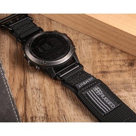 HEMSUT Nylon Sports Watch Band, 22mm Military Strap Compatible with Garmin Fenix 8 47mm /7/7 Pro/6/6 Pro/5/5 Plus/E 47mm, MARQ Athlete/Golfer/Driver/Captain/Adventurer/Commander, Instinct 2