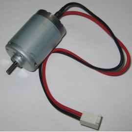 Mabuchi 12 V DC - 1,750 RPM - Slow Speed Electric Motor w/ Cable + 3.17mm Knurled Shaft