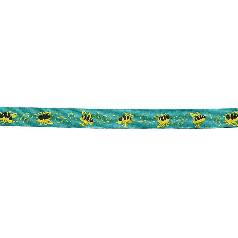 Beastie Band Cat Collar Buzzing Bees (Teal)