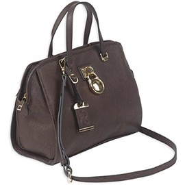 Bulldog BDP-028 Satchel Style Purse with Holster Chocolate Brown (16" X 9.5" X 5.5"), Medium