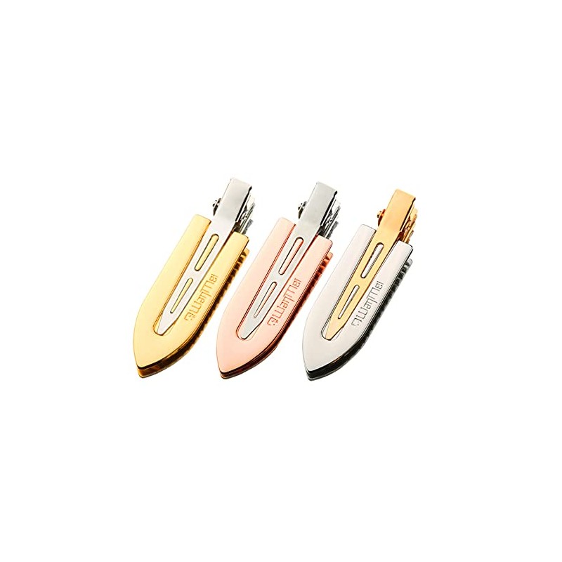 teyu Pinzas para el Cabello Sin Pliegues Horquillas de Metal