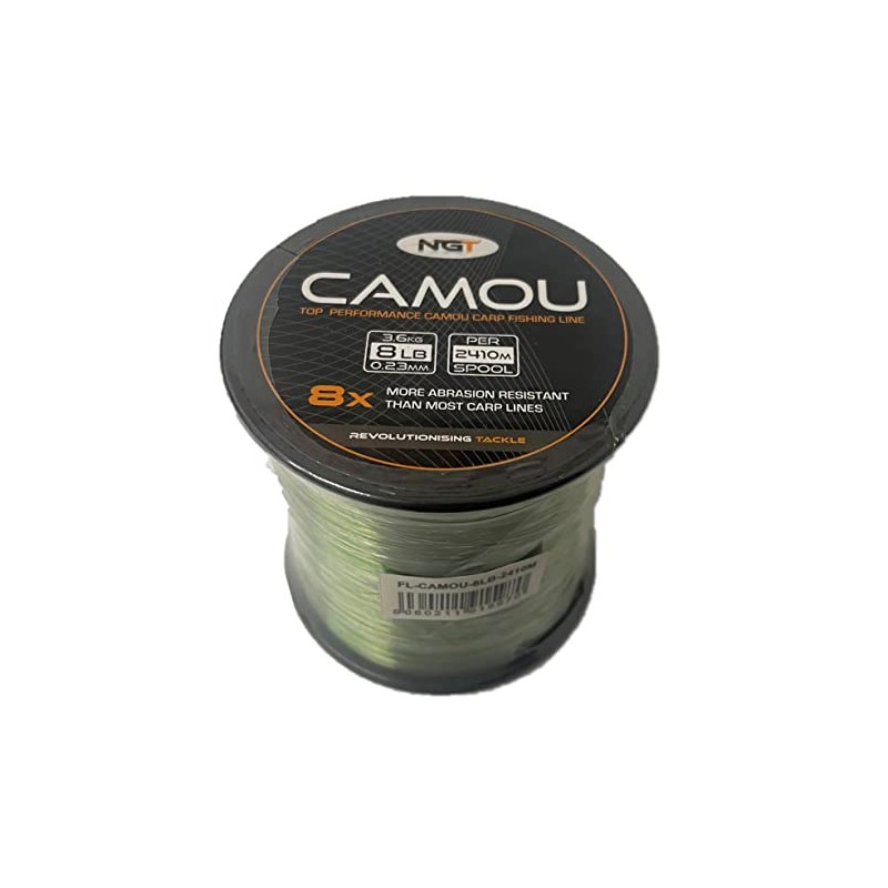 NGT Carp & Coarse Fishing Line Camo Colour available in